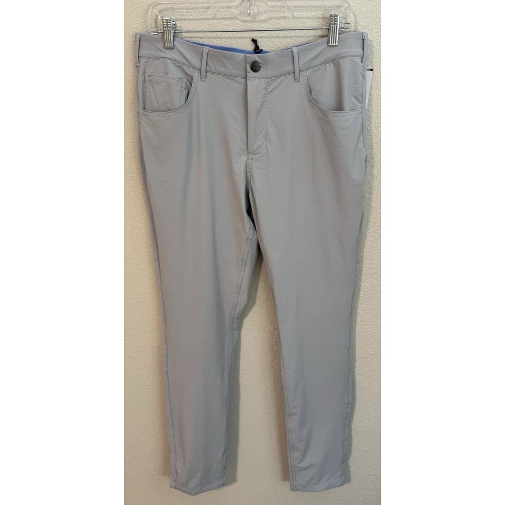 Avalon Golf The Tour‎ Pants Men's Size 32x32 Mid Rise Light Gray Performance NWT